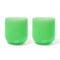 Silipint: Stemless Wine Glasses 12oz: 2 Pack - Glow Green - Silicone Unbreakable Cups, Hot & Cold Drinks, Dishwasher-Microwave-Freezer-Oven Safe